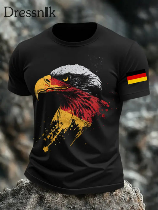 Deutschland bedrucktes T-Shirt für Männer Schwarz / S