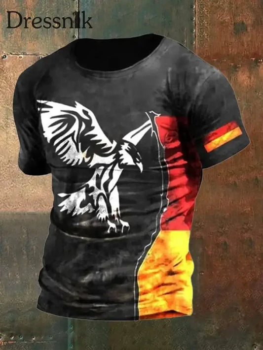 Deutschland bedrucktes T-Shirt für Männer Schwarz / S
