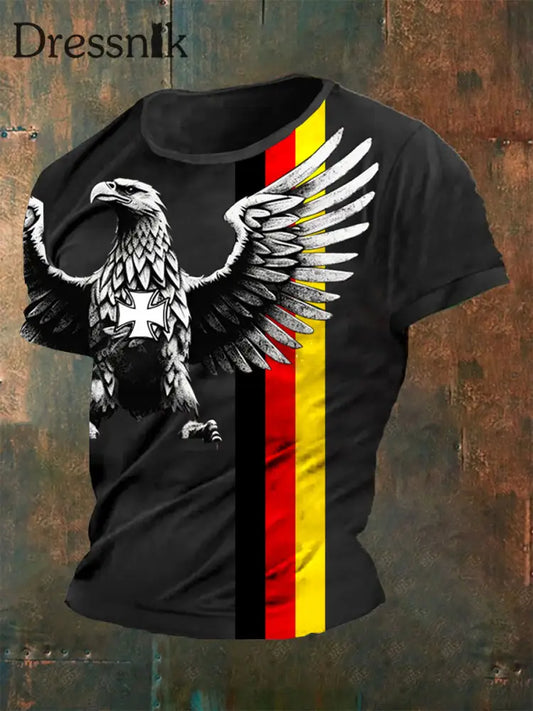 Deutschland T-Shirt fĂŒr MĂ€nner Schwarz / S