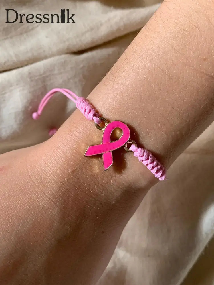 Frauen Brustkrebs rosa verstellbares Armband Rosa / EINS