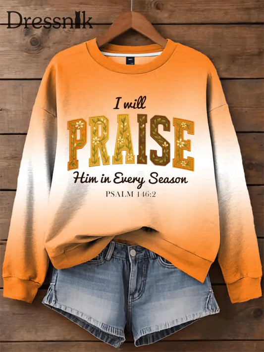 Frauen Thanksgiving Christian Sweatshirt als bild / S