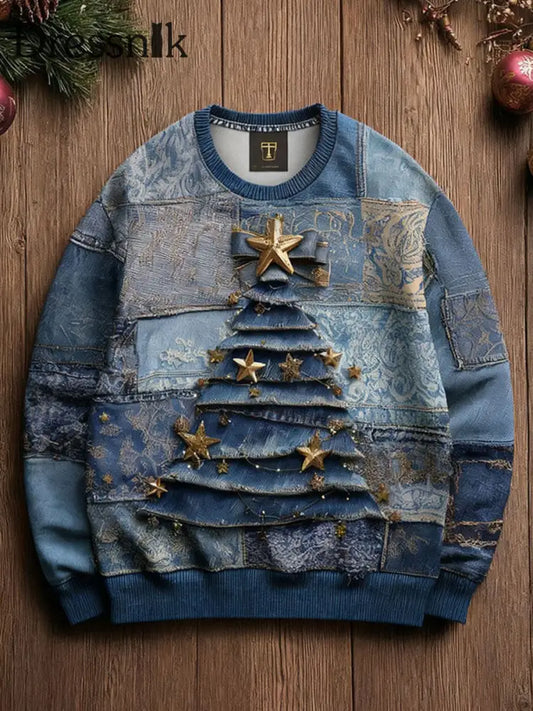 Frauen Weihnachts baum regelmäßige Sweatshirt als bild / S
