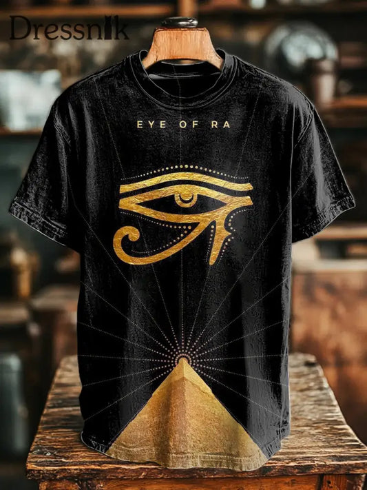 Gedrucktes T Shirt der alten ägyptischen Zivilisation der Männer Schwarz / S