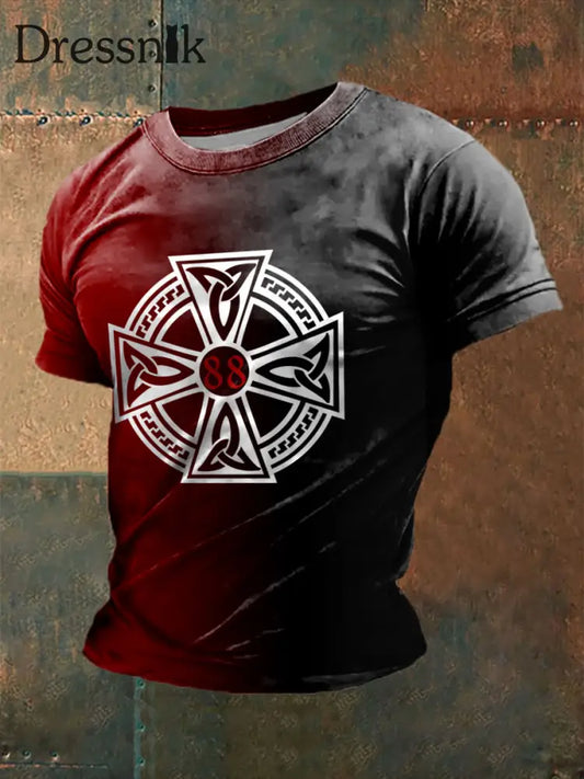 Herren Celtic 88 Krawatte Farbstoff Bedrucktes Kurzarm T-Shirt als bild / S