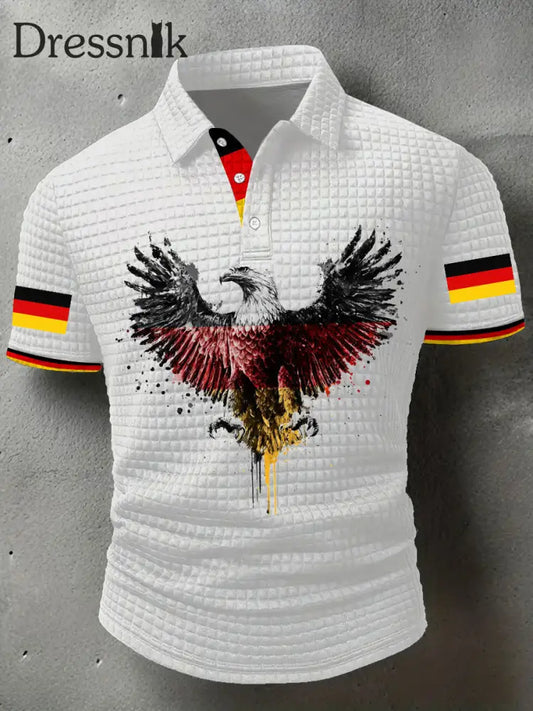 Herren Deutschland bedruckte Freizeit-Tops Weiß / S