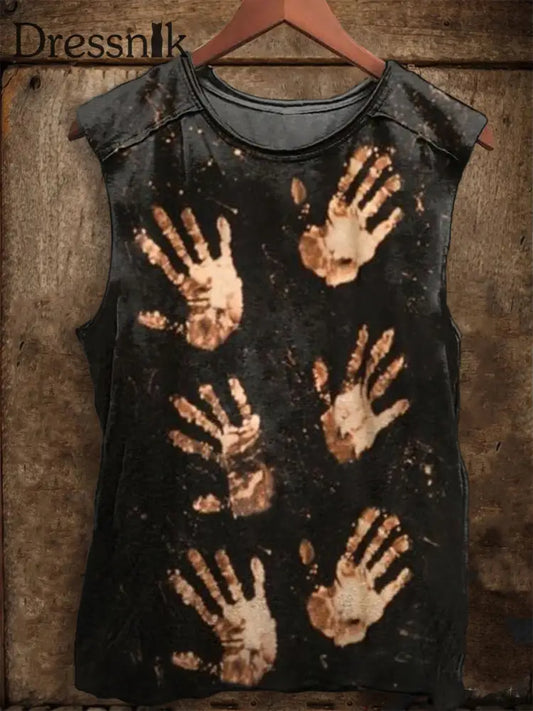 Herren-Halloween-Kunstdruck-Schläger weste als bild / S