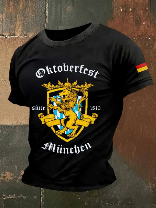 Herren Oktoberfest Kurzarm T-Shirt als bild / S