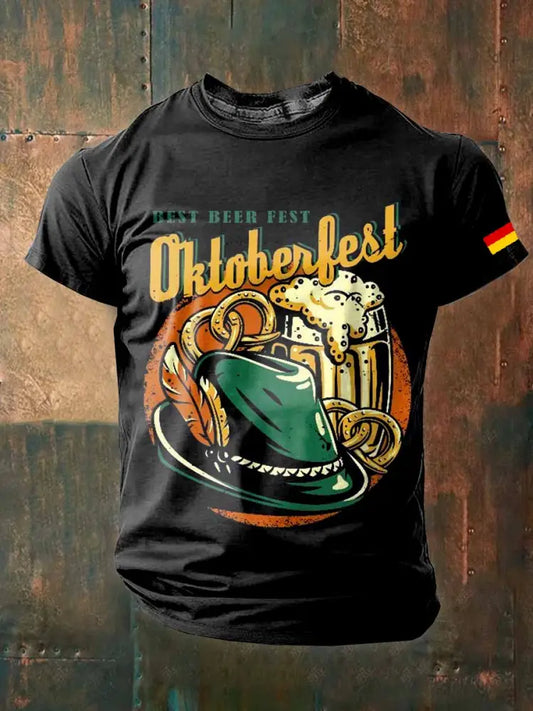 Herren Oktoberfest Kurzarm T-Shirt als bild / S