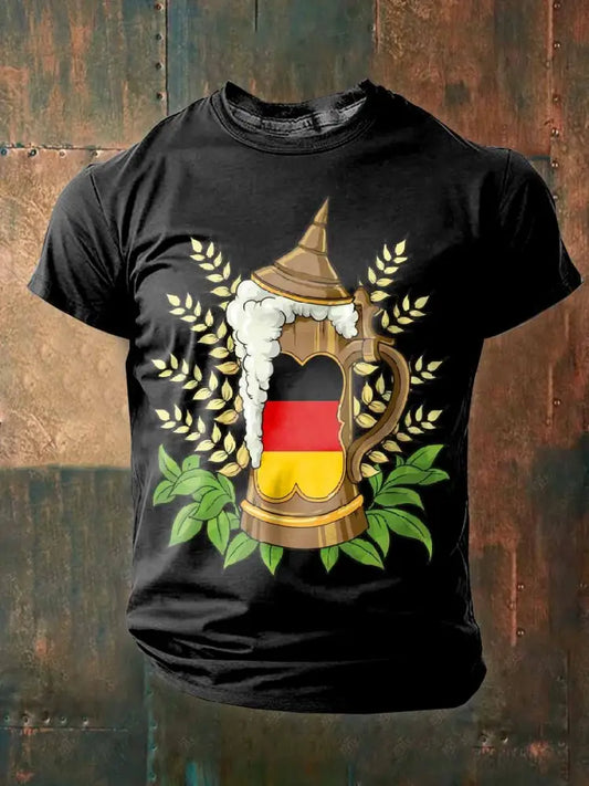 Herren Oktoberfest Kurzarm T-Shirt als bild / S