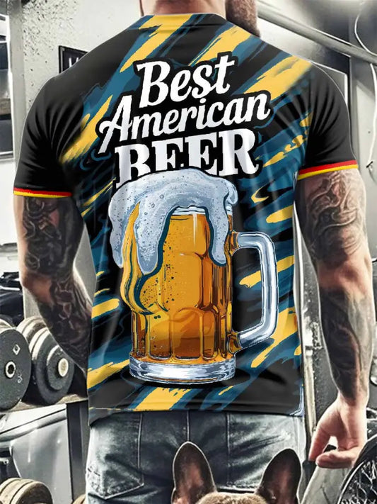 Herren Oktoberfest Kurzarm T-Shirt als bild / S