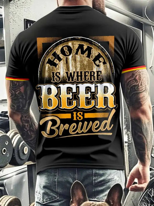 Herren Oktoberfest Kurzarm T-Shirt als bild / S