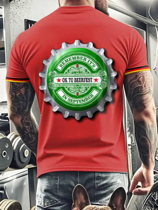 Herren Oktoberfest Kurzarm T-Shirt als bild / S