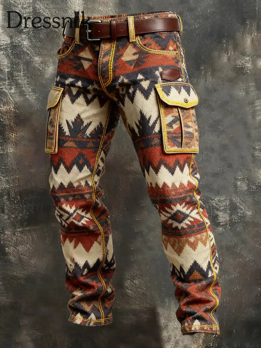 Herren Retro-Outdoor-Arbeits hosen als bild / S