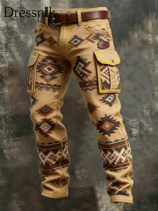 Herren Retro-Outdoor-Arbeits hosen als bild / S