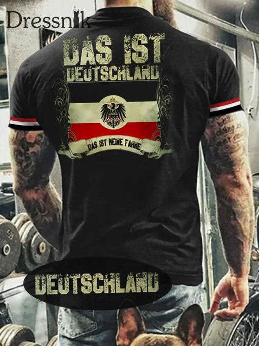 Herren T-Shirt Meine Fahne Kolonien Schwarz / S