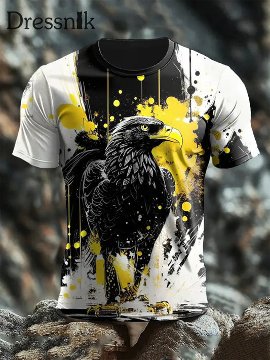 Herren T-Shirt mit kurzen Ärmeln deutscher Adler druck als bild / S