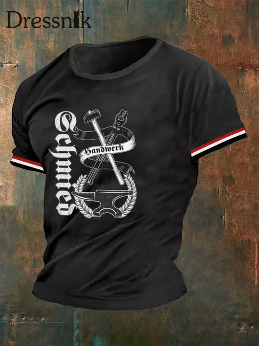Herren-T-Shirt Schmied Schwarz / S