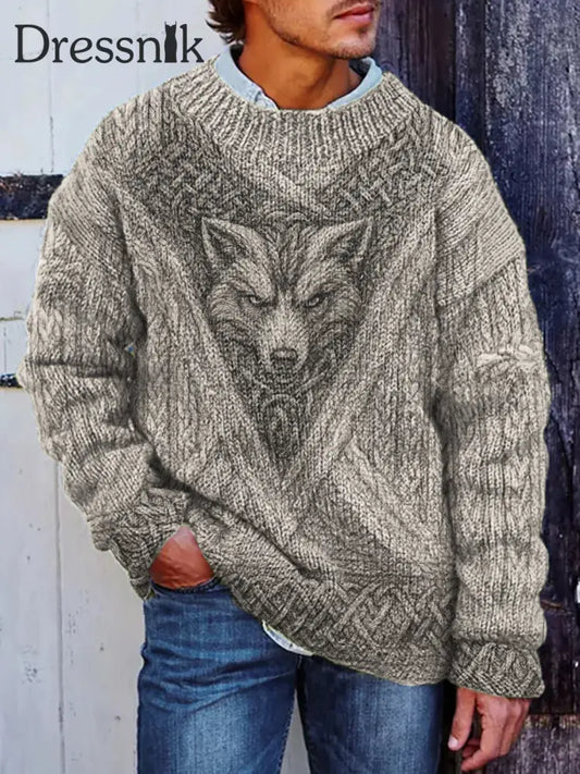 Herren Viking Pullover Aprikose / S