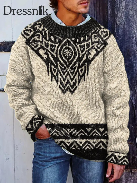 Herren Viking Pullover Aprikose / S