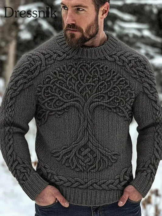 Herren Viking Pullover Dunkelgrau / S