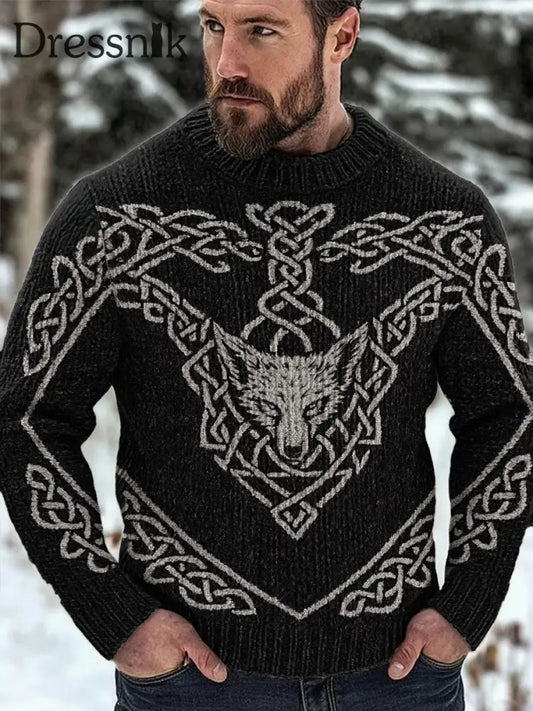 Herren Viking Pullover Schwarz / S