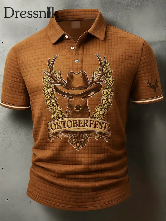 Herren Vintage Holiday Business Casual Polo Shirt A / S