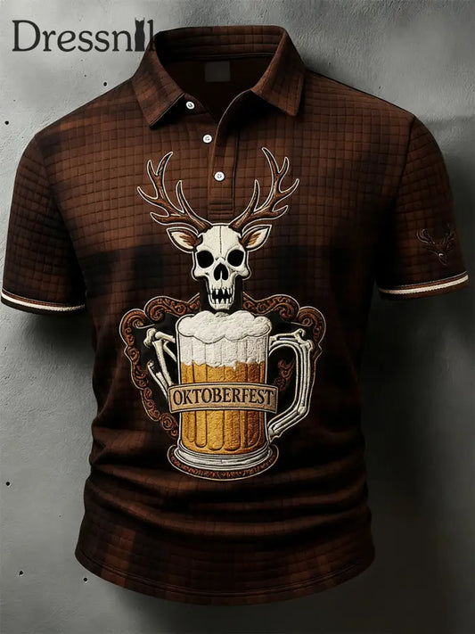 Herren Vintage Holiday Business Casual Polo Shirt A / S