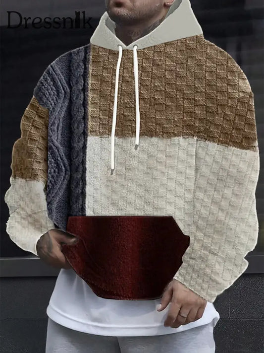 Herren Vintage Western bedruckt Casual Hoodie als bild / S