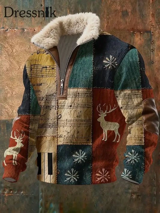 Herren Vintage Western bedrucktes Casual Sweatshirt als bild / S