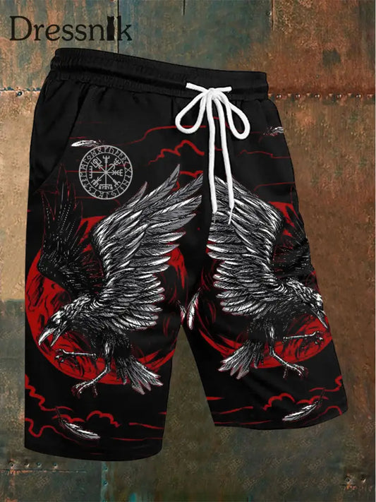 Herren-Wikinger-Shorts Schwarz / S