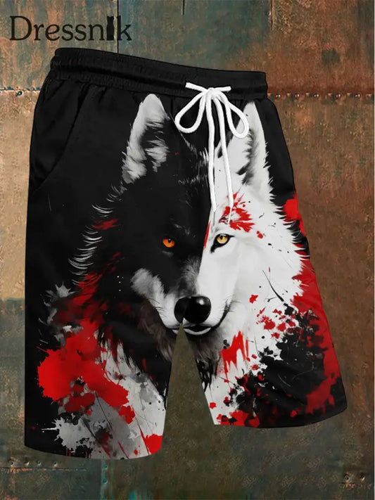 Herren-Wikinger-Shorts Schwarz / S