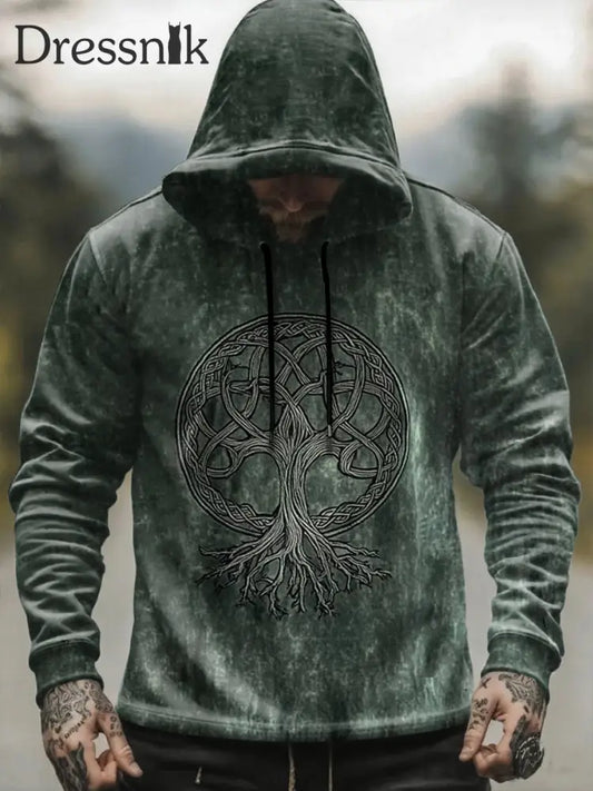 Kapuzen pullover für Herren Viking Dunkelgrün / S