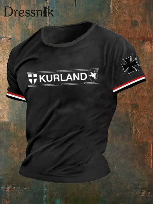 Kurland-T-Shirt für Männer Schwarz / S