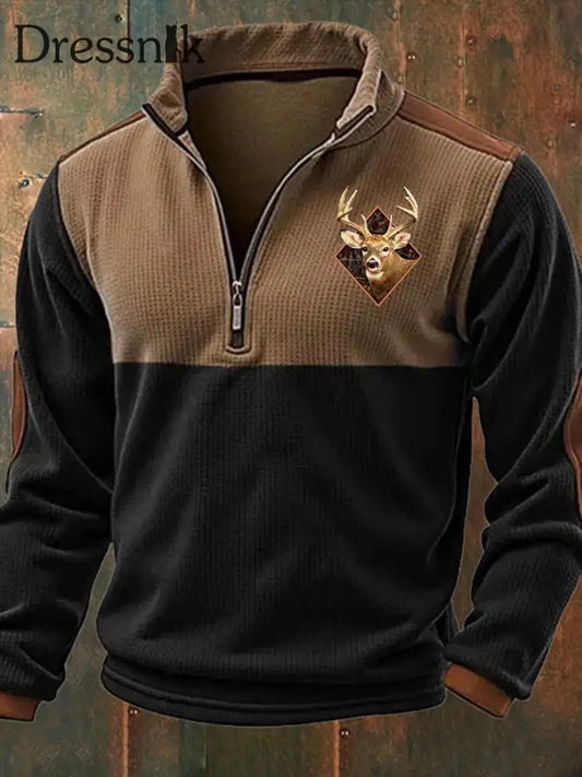 Langärmliges Herren Oberteil aus Western Elk als bild / S