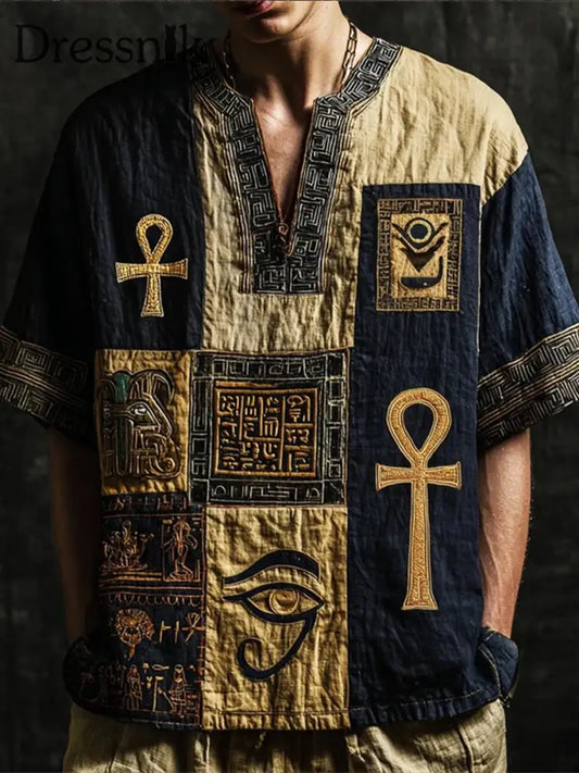 Männer alt ägyptische Zivilisation T Shirt als bild / S