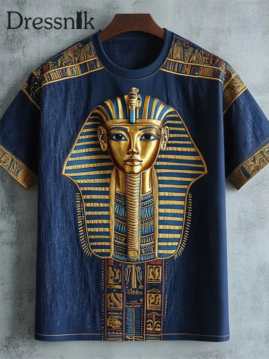 Männer alt ägyptische Zivilisation T Shirt blau / S