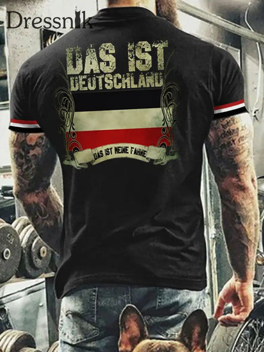 Männer Das ist Deutschland schwarz weiss rot T-Shirt