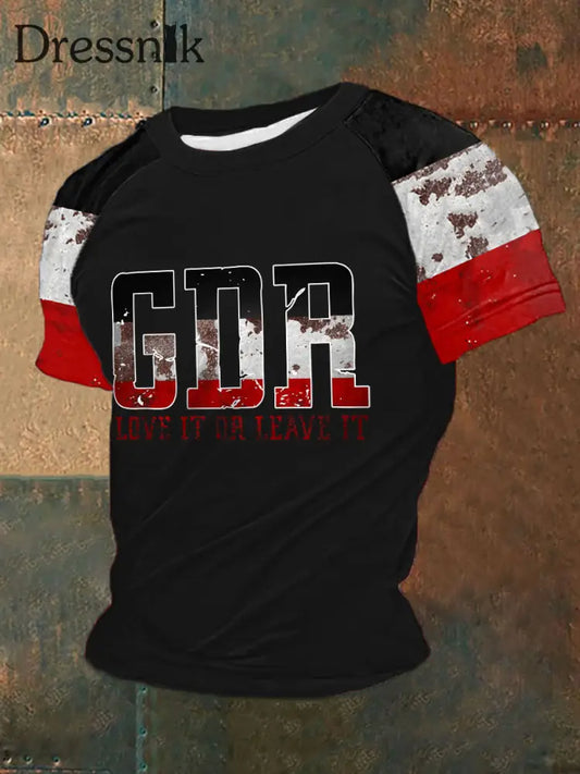 Männer DDR lieben es oder lassen Sie es kurz ärmel ige T-Shirt als bild / S