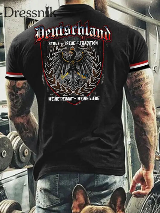 Männer Deutschland Meine Heimat Meine Liebe T-Shirt Schwarz / S