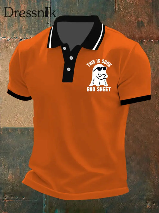 Männer Dies ist etwas Boo Sheet Kurzarm-Shirt Kürbis orange / S