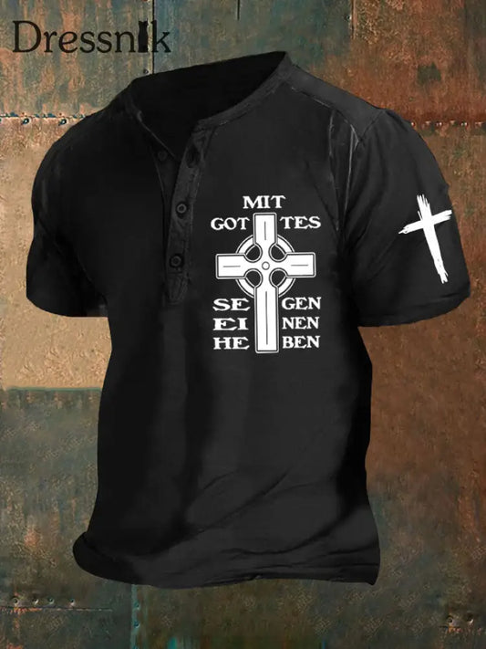 MĂ€nner Pfingsten Jesus T-Shirt Schwarz / S
