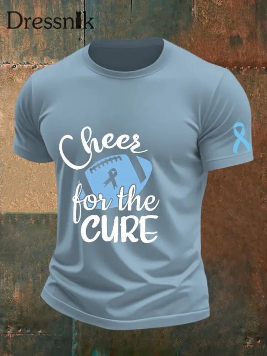 Männer Prostata krebs Bewusstsein T Shirt Himmelblau / S