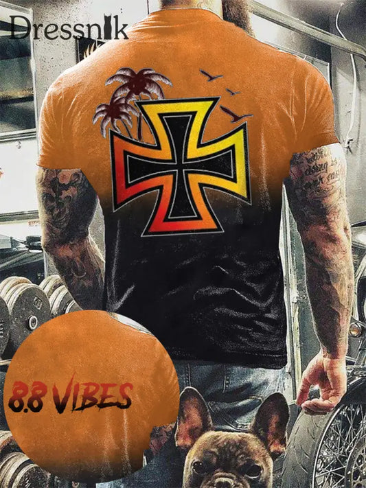 Männer weißer Junge Sommer 88 Vibe bedrucktes Kurzarm-T-Shirt als bild / S