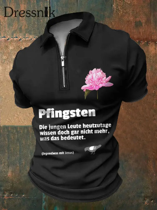 Pfingst pfingstrosen Polos hirt der MĂ€nner Schwarz / S
