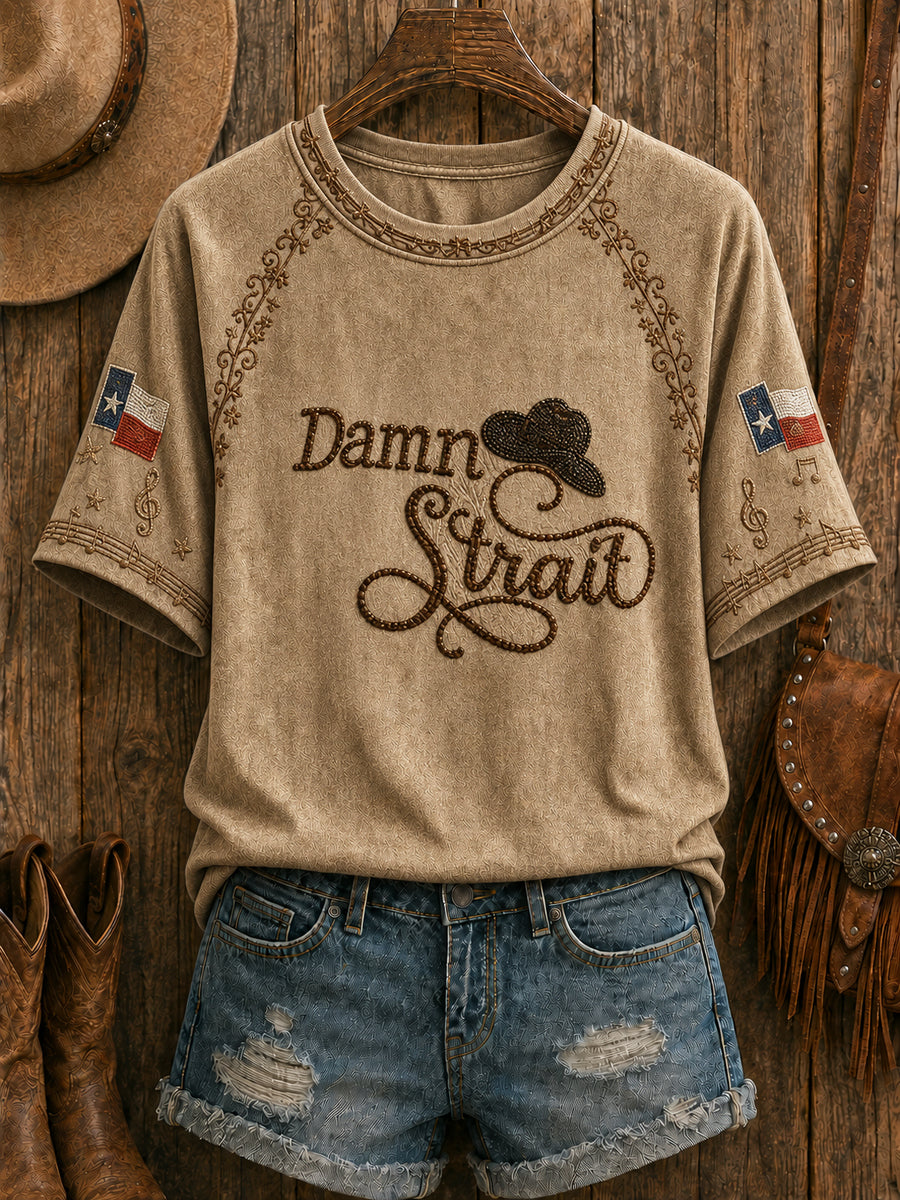 Rustikales T-Shirt im Country-Stil für Frauen