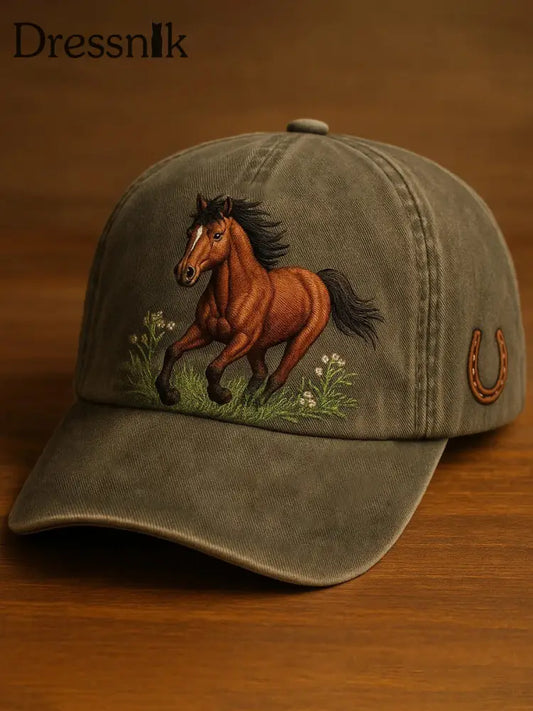 Unisex Pferd Design Print Hut als bild / JM
