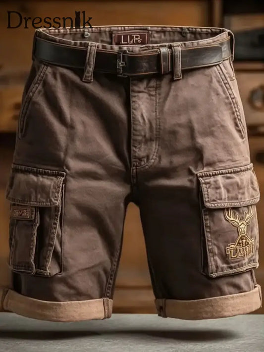 Westliche Elch Shorts für Herren als bild / S