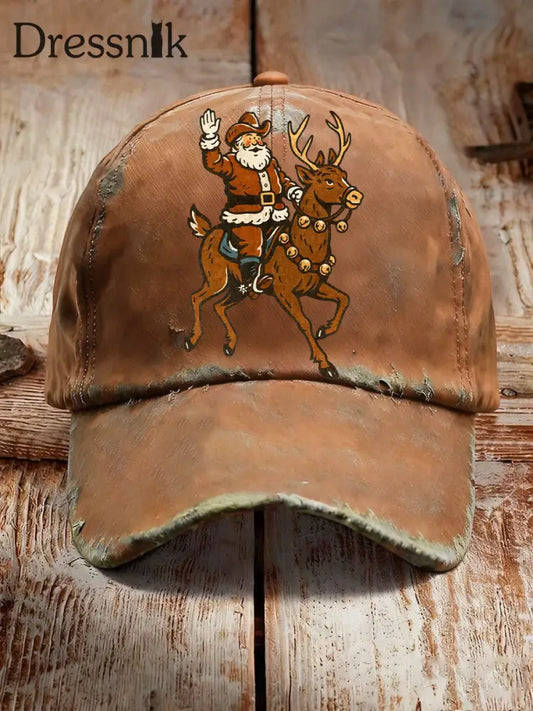 Westliche Weihnachtsmann-Unisex-Hüte Braun / EINS