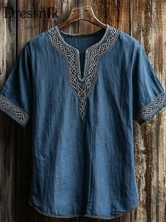 Wikinger T Shirt für Männer blau / S