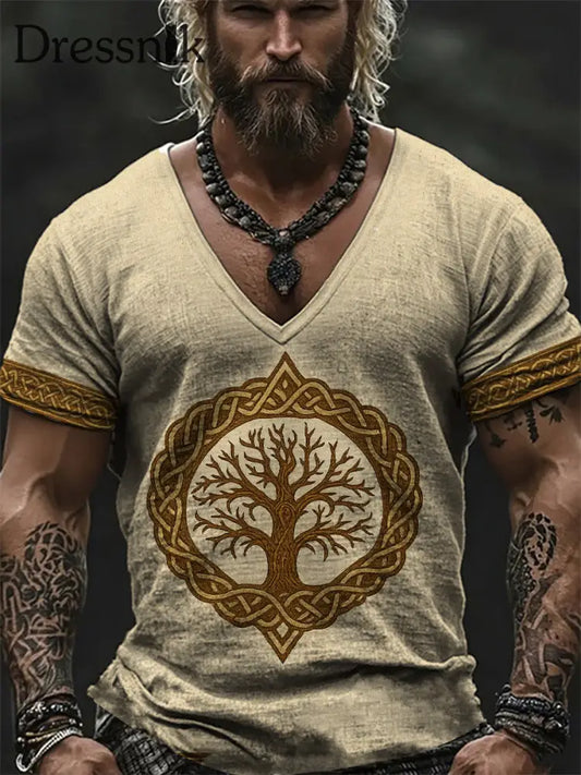 Wikinger-T-Shirt für Männer Ingwer / S